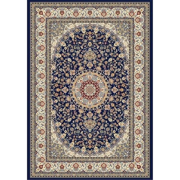 Dynamic Rugs Ancient Garden 7 ft. 10 in. x 11 ft. 2 in. 57119-3434 Rug - Blue/Ivory AN912571193434 - main